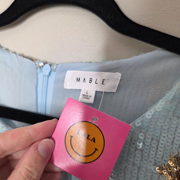 DRESSED IN LALA Shine So Bright Sequined Mini Dress - Picture 3 of 5